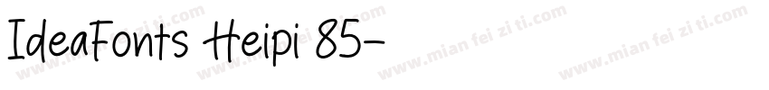 IdeaFonts Heipi 85字体转换